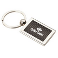 Carbon Fiber and Chrome Design Key Ring